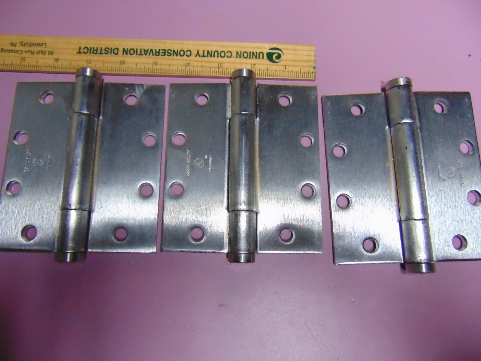 3- 41/2 X 5'' ASSA  ABLOY DOOR HINGES ONLY HINGES