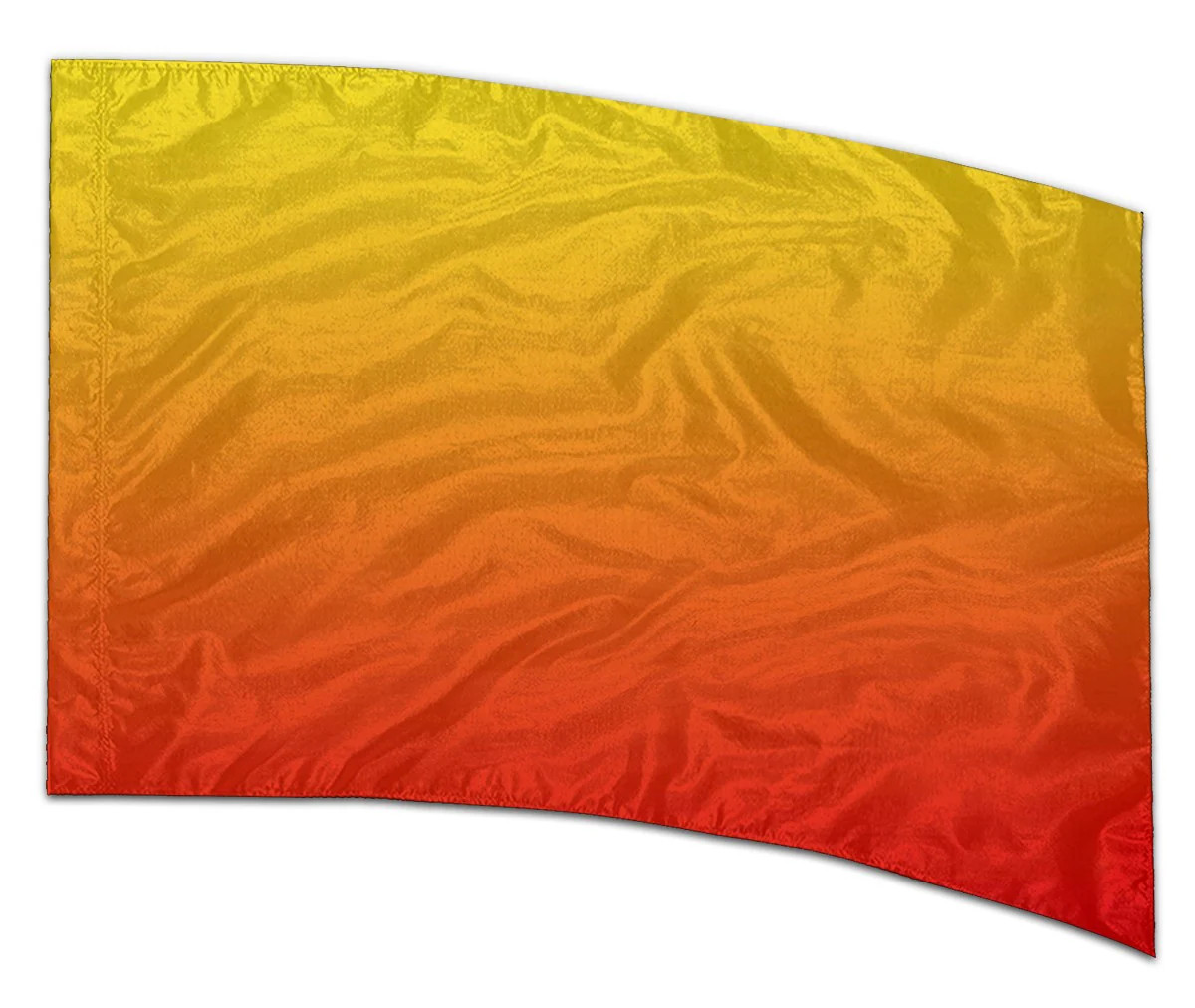 COLOR GUARD FLAGS SUNSET SYMPHONY SILKS - NEW - 36" x 54" Standard Curved
