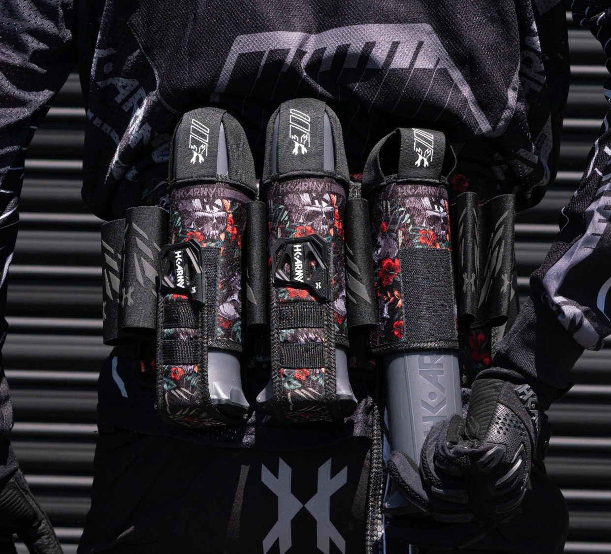 NEW HK Army Eject 3+2+4 Paintball Harness - Tropical Skull