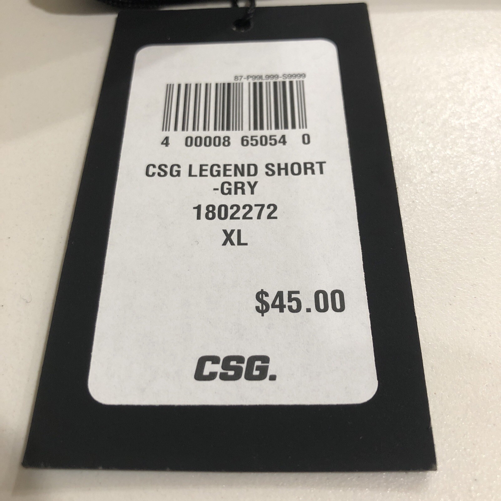CSG Light Grey Legend Shorts XL