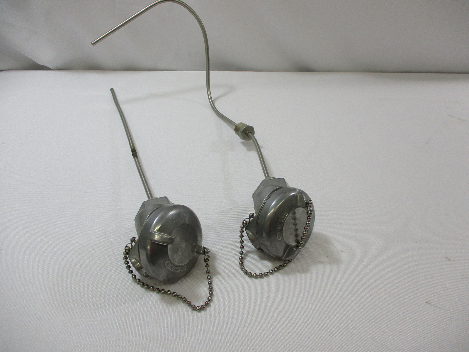 (LOT OF 2) THERMOCOUPLE STAINLESS STEEL PROBE w/CONNECTION HEAD