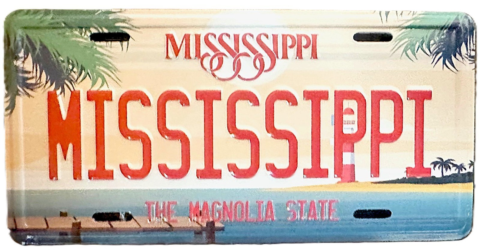 Mississippi State License Plate Novelty Fridge Magnet