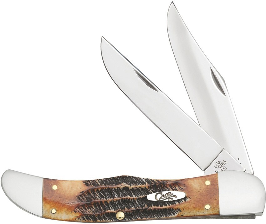 CASE XX KNIFE- FOLDING HUNTER BONE STAG  #3574 - 5 1/4" CLOSED LENGTH - NIB