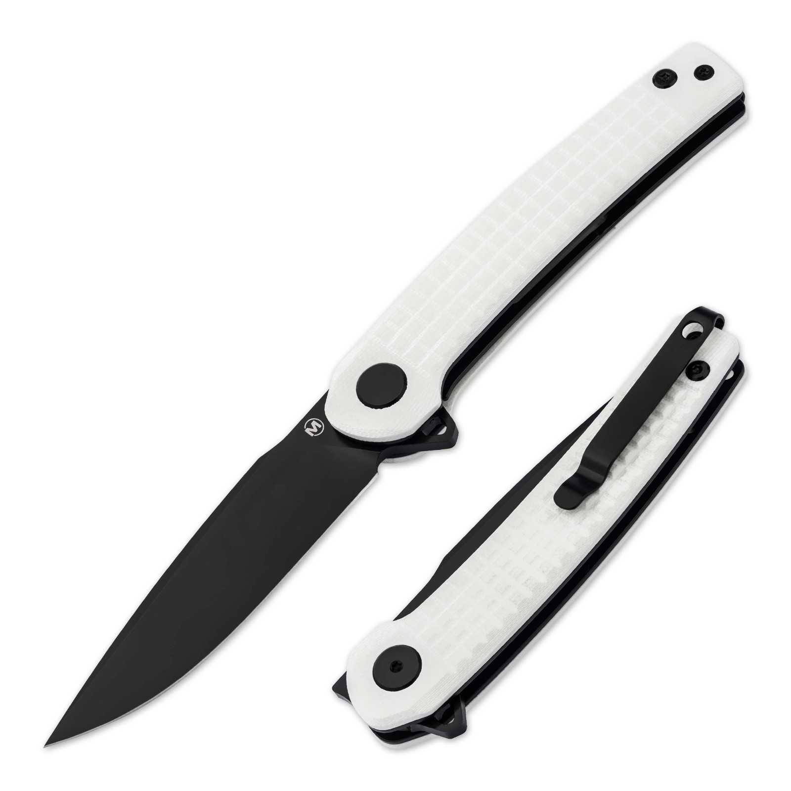 Magnum Empery EDC Folding Knife 3.19" Blade 440B G10 Handle White 01SC090