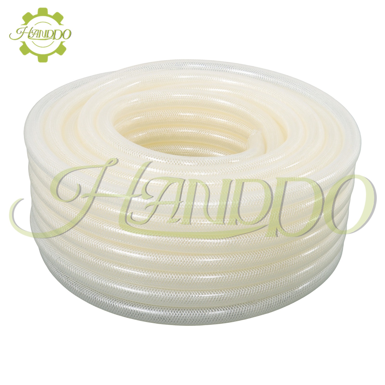 3/4" ID × 1" OD 100ft Clear Braided Hose High Pressure Flexible Reinforce PVC