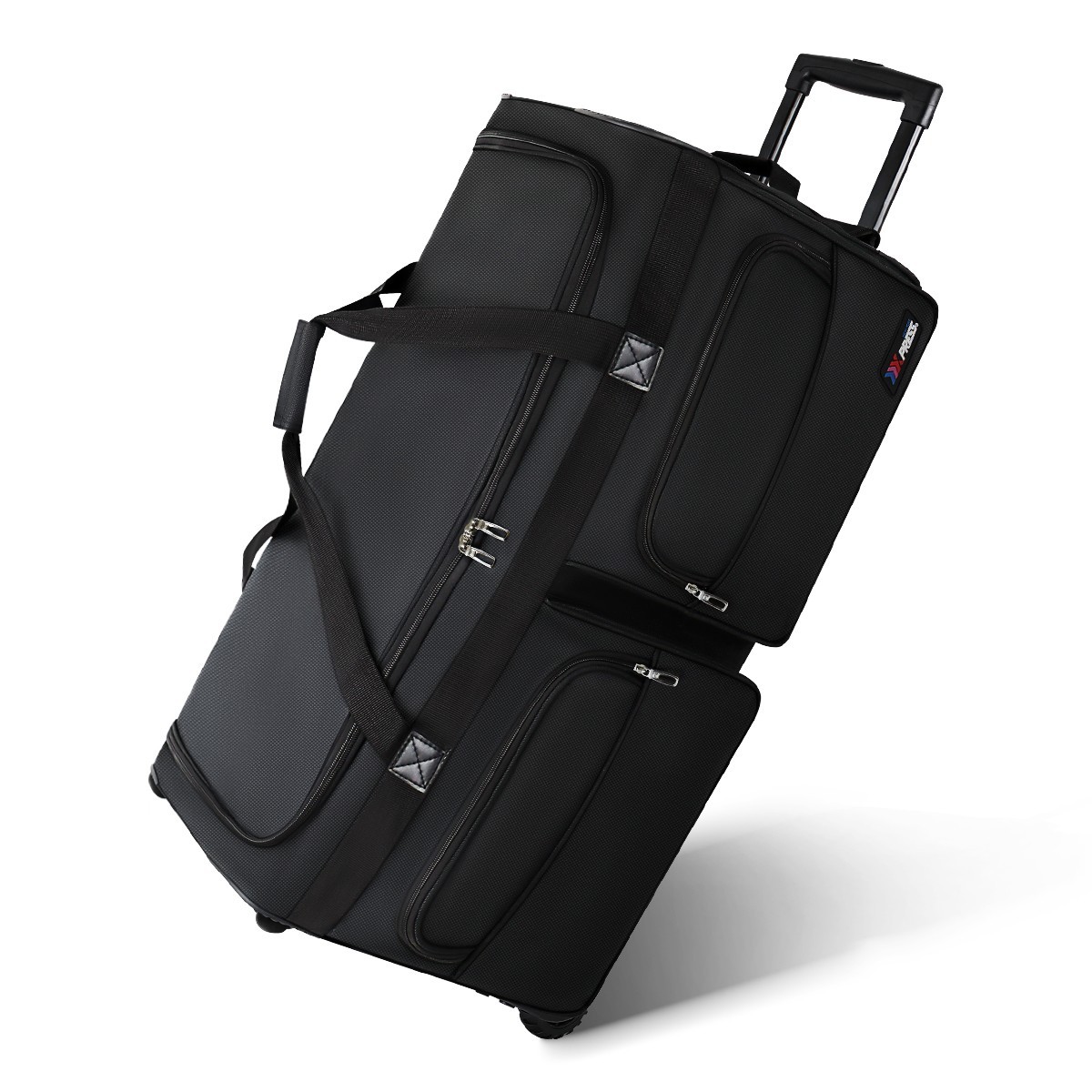 Rolling Duffle Bag With Wheels And Handle Travel Duffle Bag Black Travel Luggage