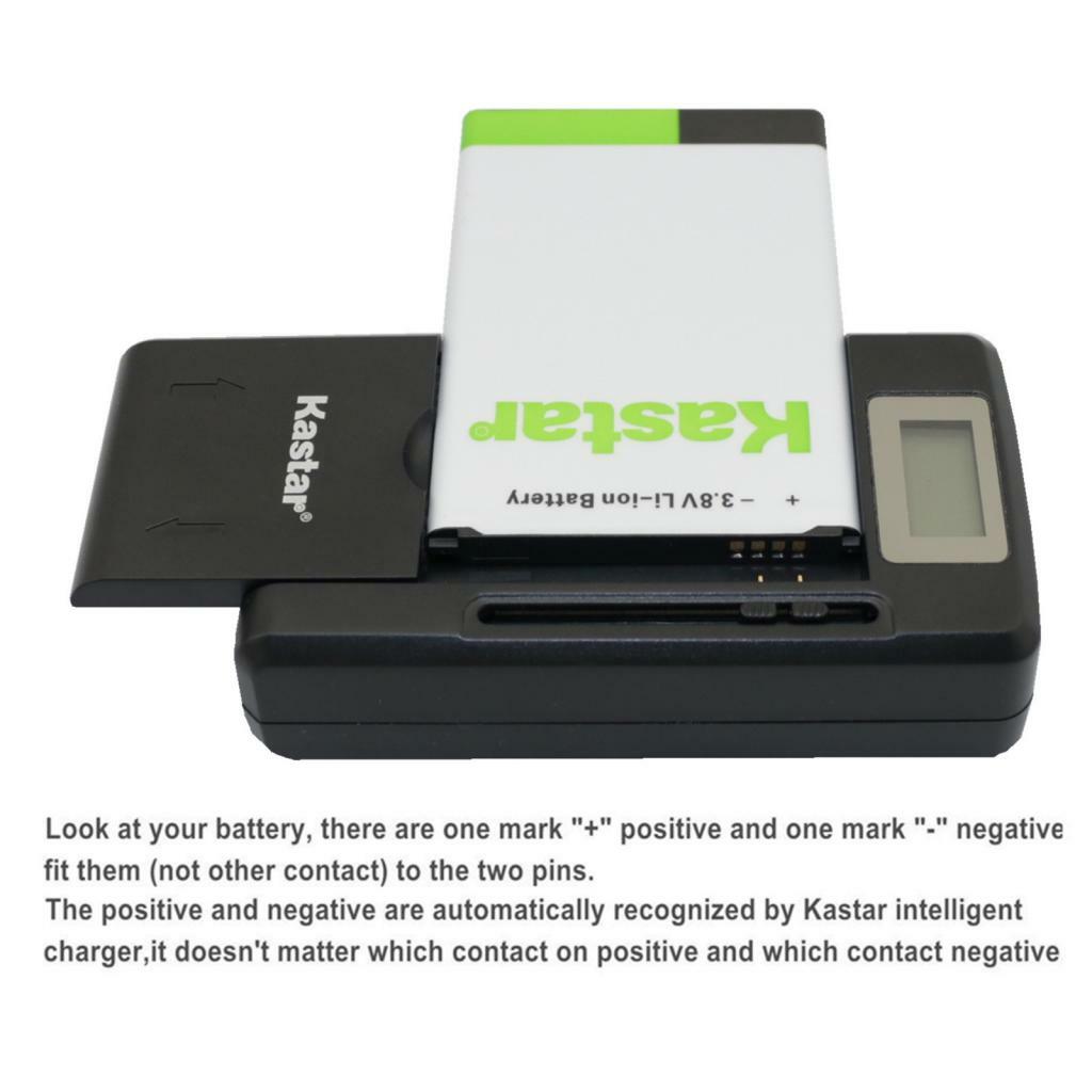 Kastar Universal Battery LCD Charger For Cell Phone Mobile Camera PDA Gaming MP4