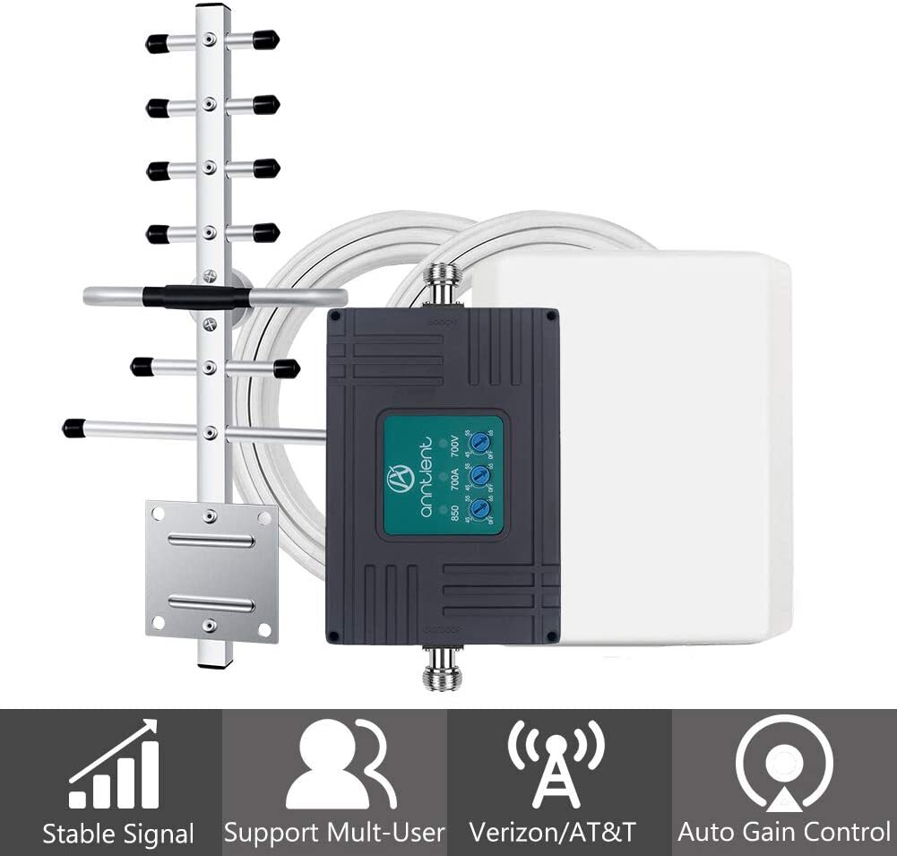 3G 4G 5G LTE Cell Phone Signal Booster Band 12/13/17/5 700/850MHz Home Repeater