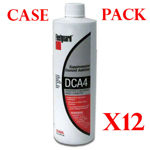(12) DCA60L NEW GENUINE FLEETGUARD PART LIQUID COOLANT SYSTEM ADDITIVE DCA CASE
