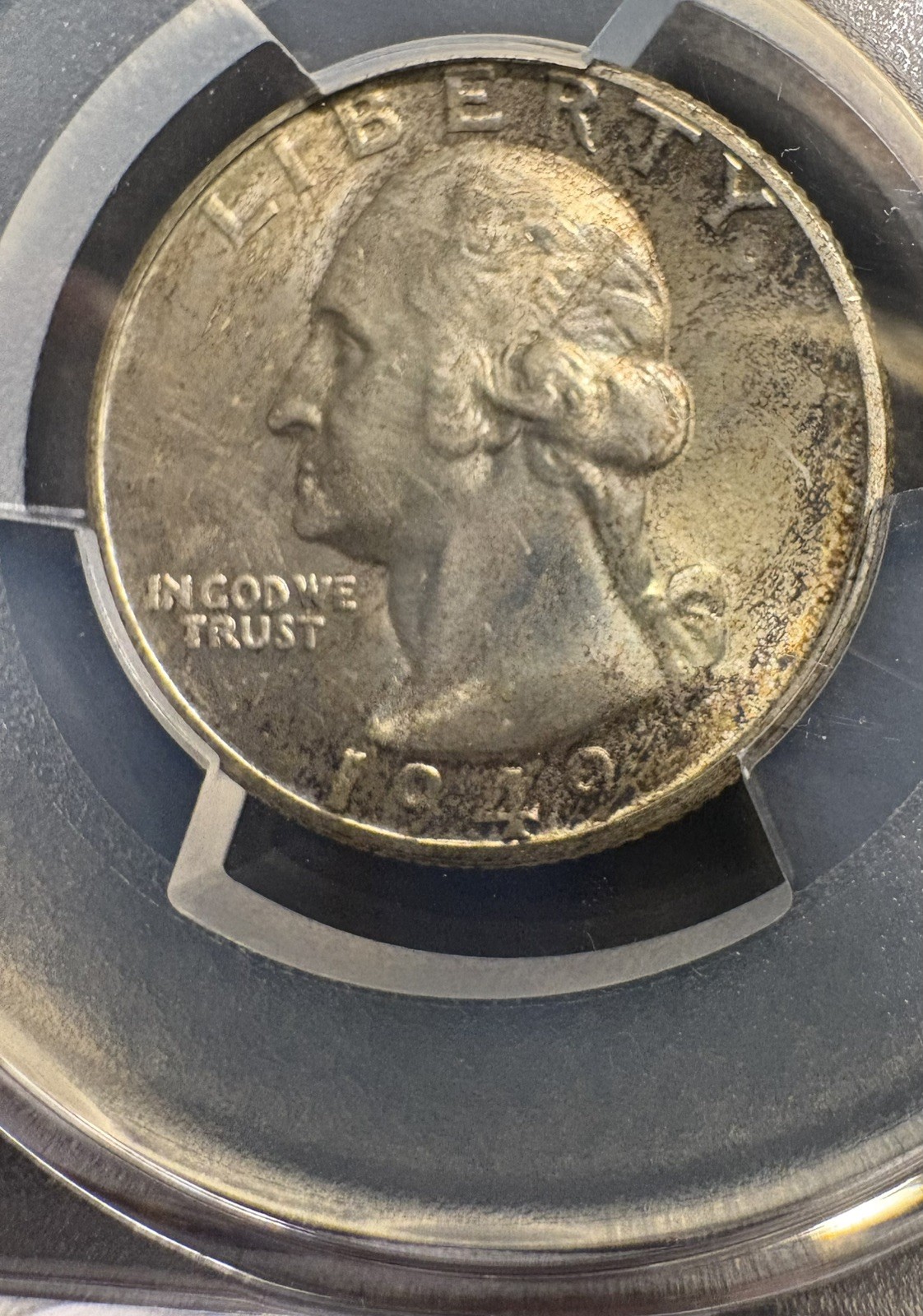 1949 Washington quarter MS66 PCGS, Nicely Toned