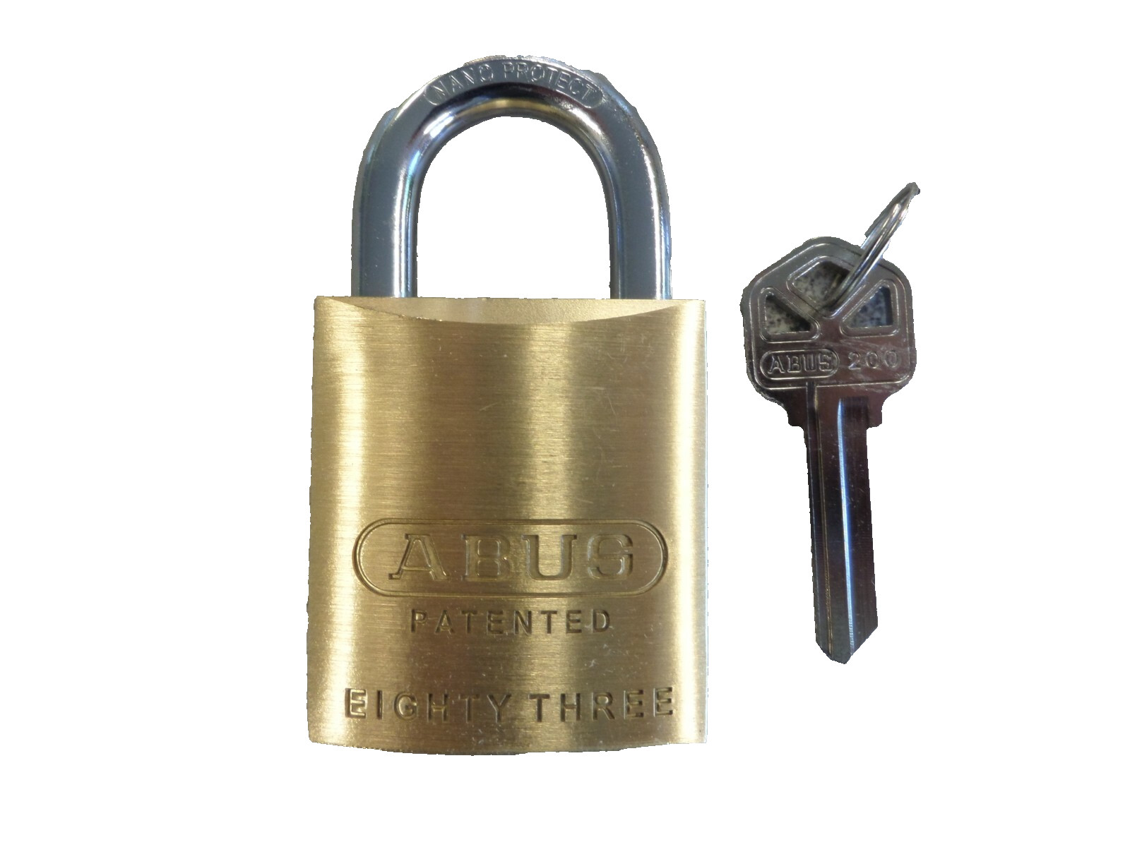 ABUS 83/45-200 KWIKSET KW1 KEYWAY REKEYABLE BRASS PADLOCK