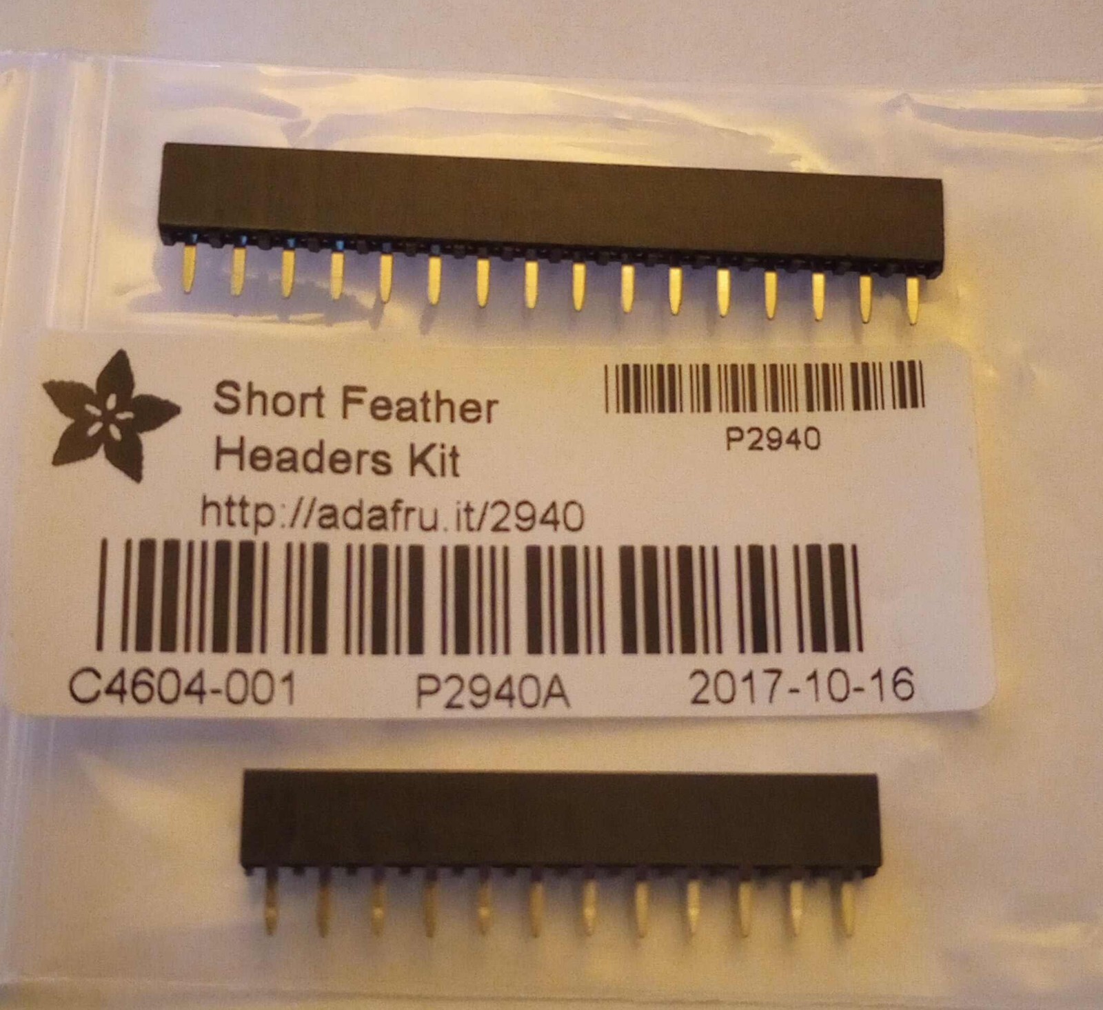 Short Headers Kit for Feather - 12-pin + 16-pin Female Headers