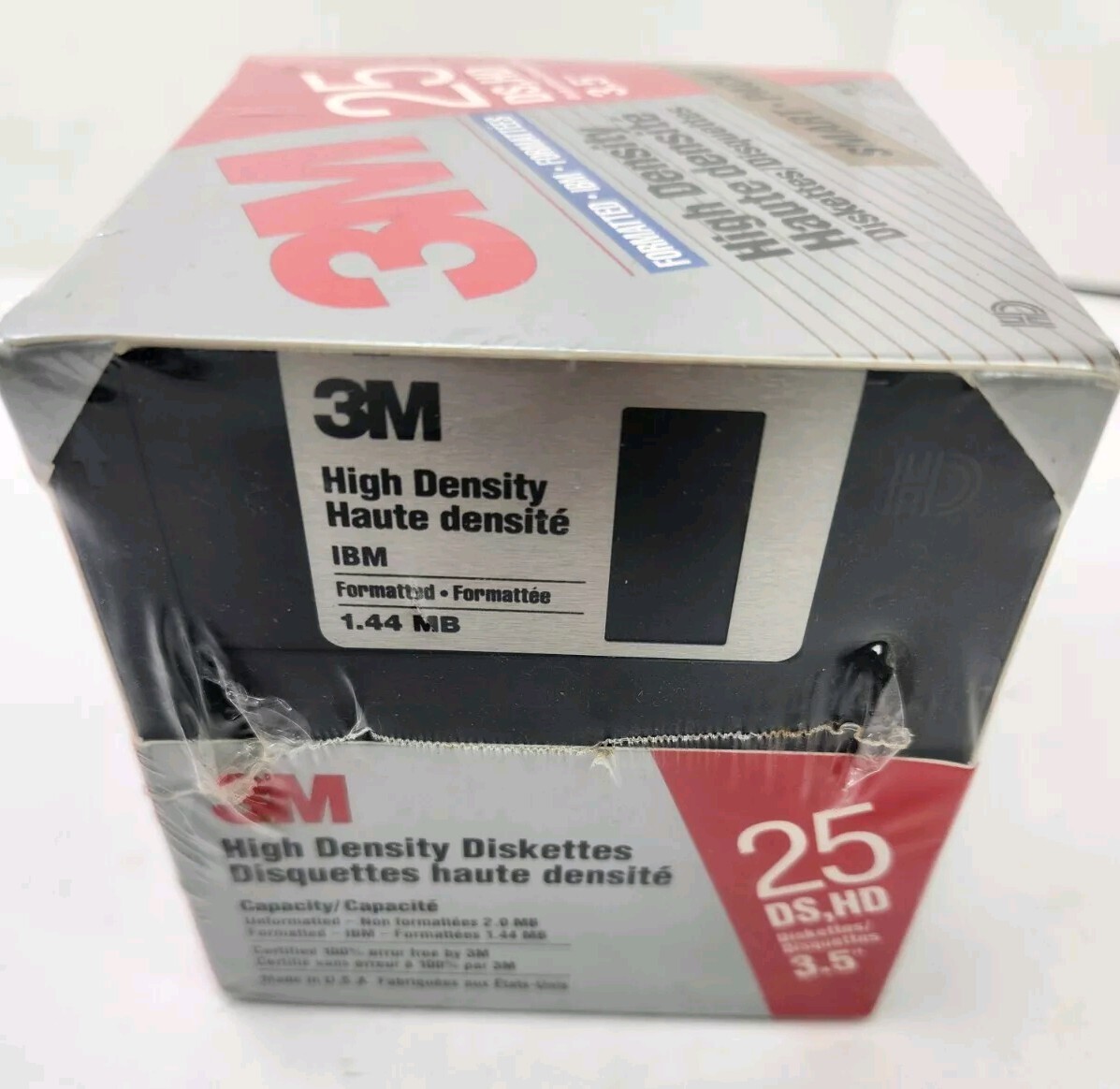 3M High Density IBM Formatted Diskettes 3.5” 25 Pack DS HD Floppy Discs New