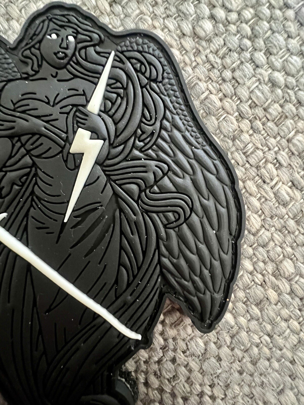 Project Guardian “Guardian Angel” Layered PVC Black & White Variant Patch