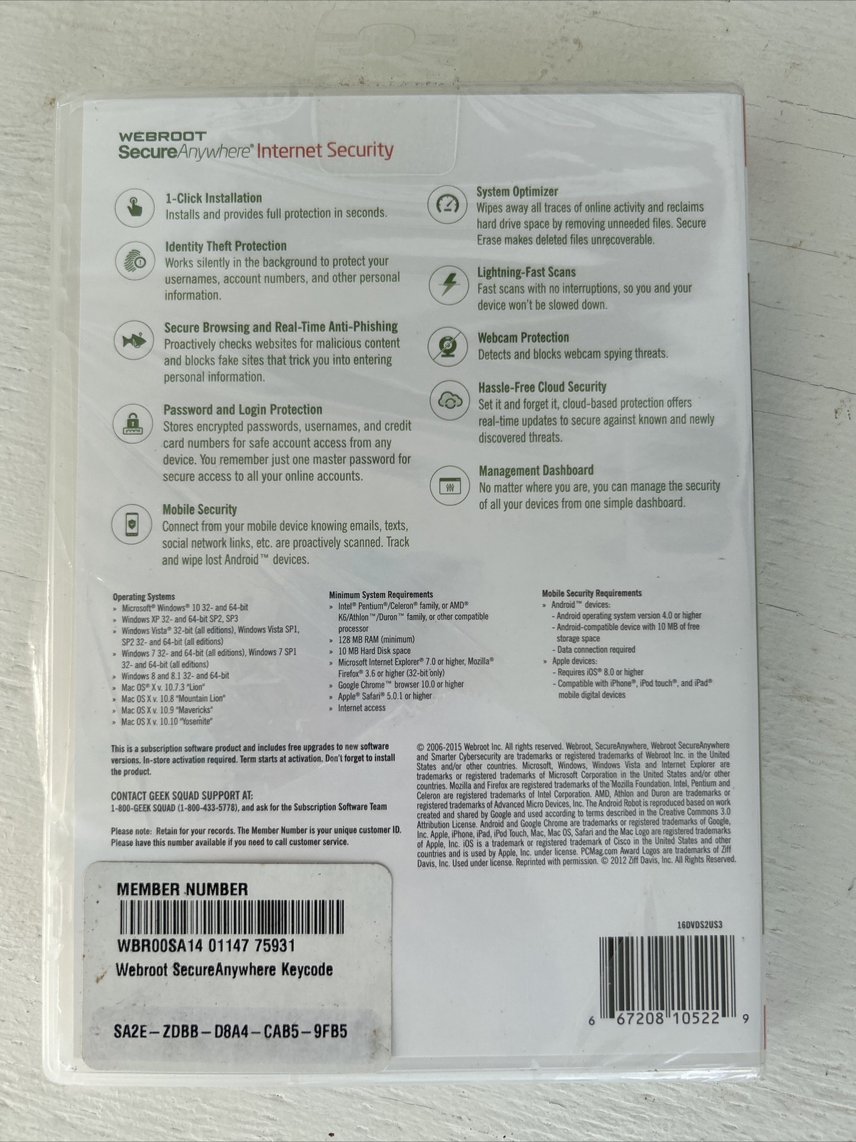 Webroot SecureAnywhere Internet Security