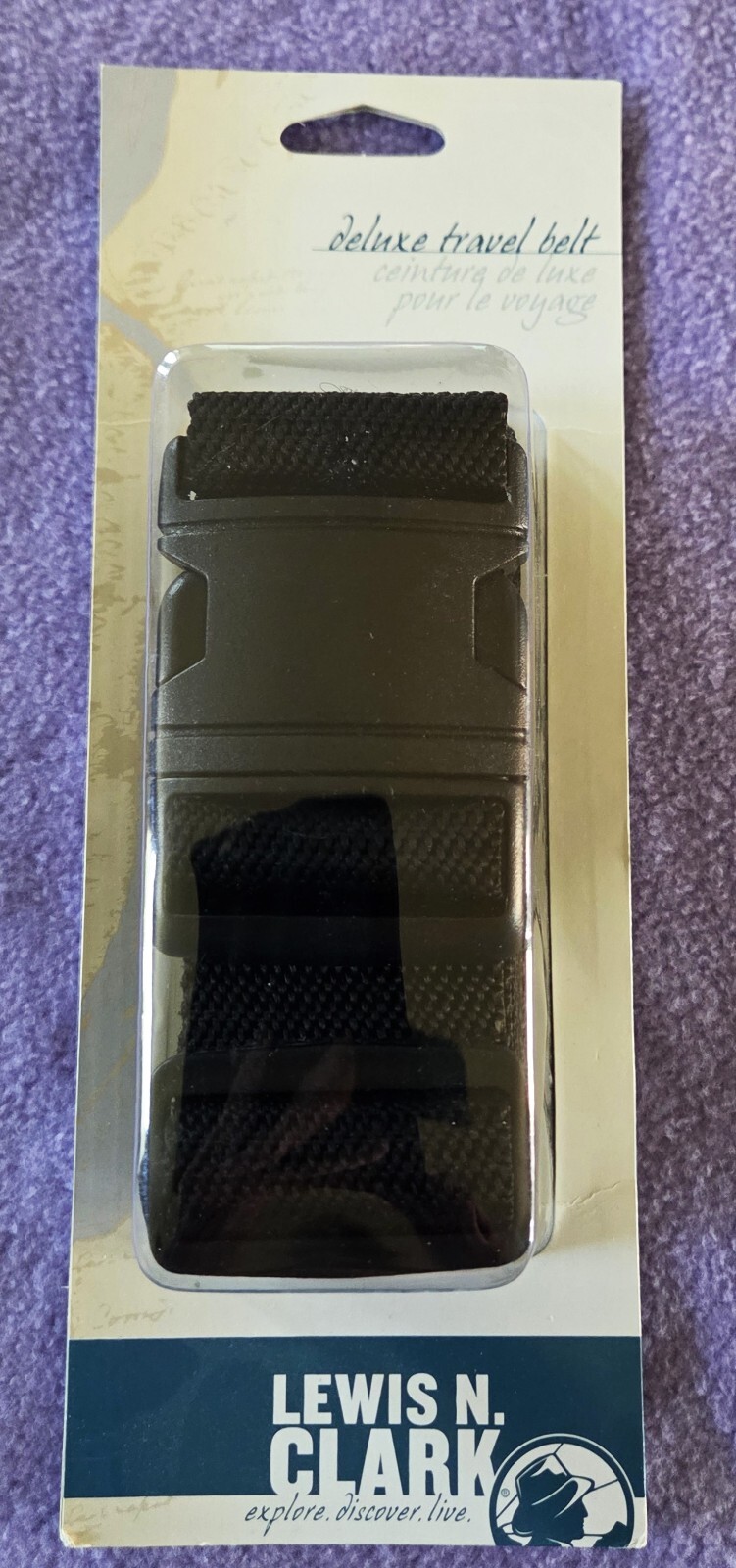 New Lewis N. Clark Black Luggage Belt 2 X 81 in