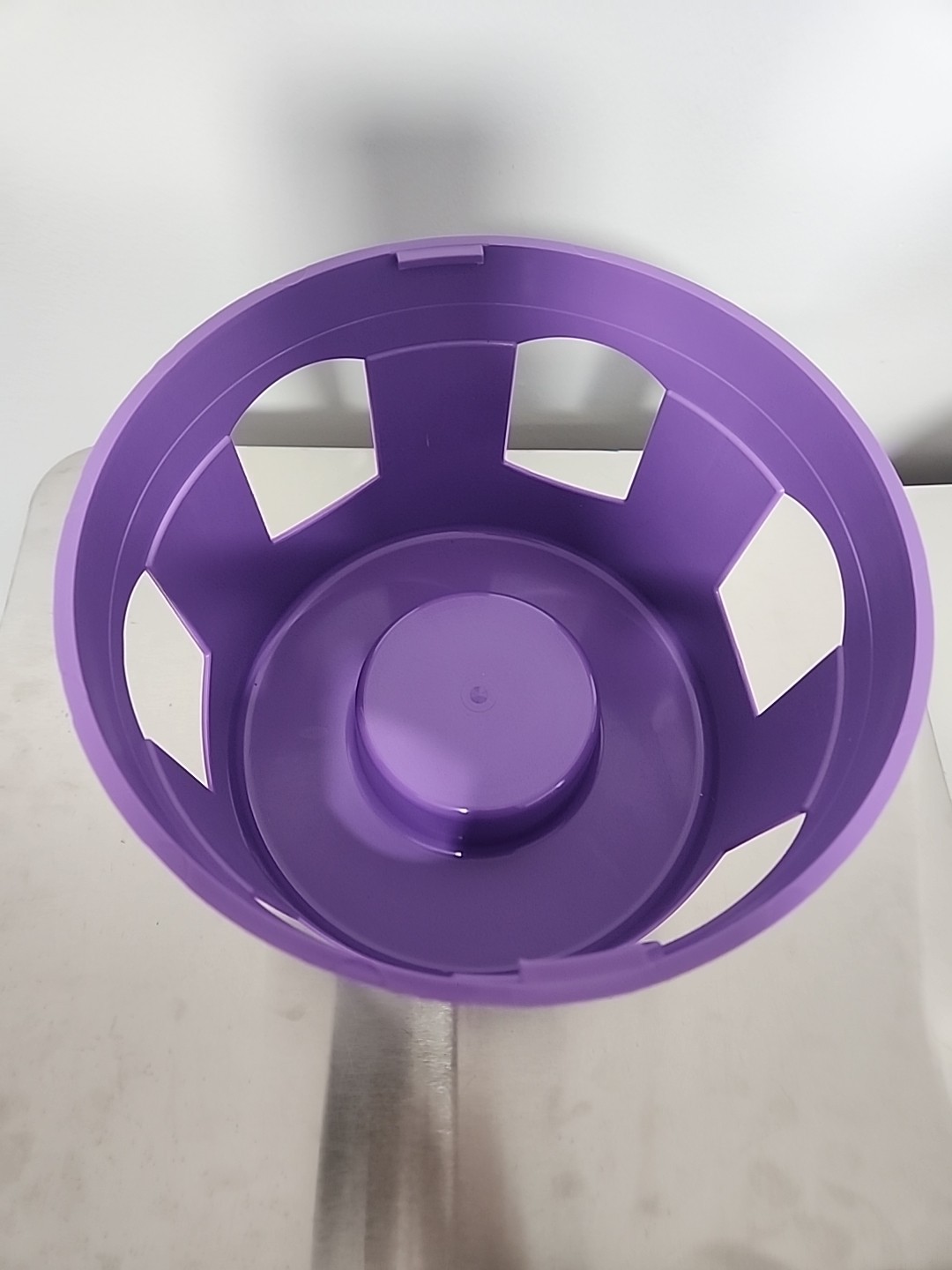 Polmark Antibacterial Drinker with Lifting Handle and Lock White/Violet 5L