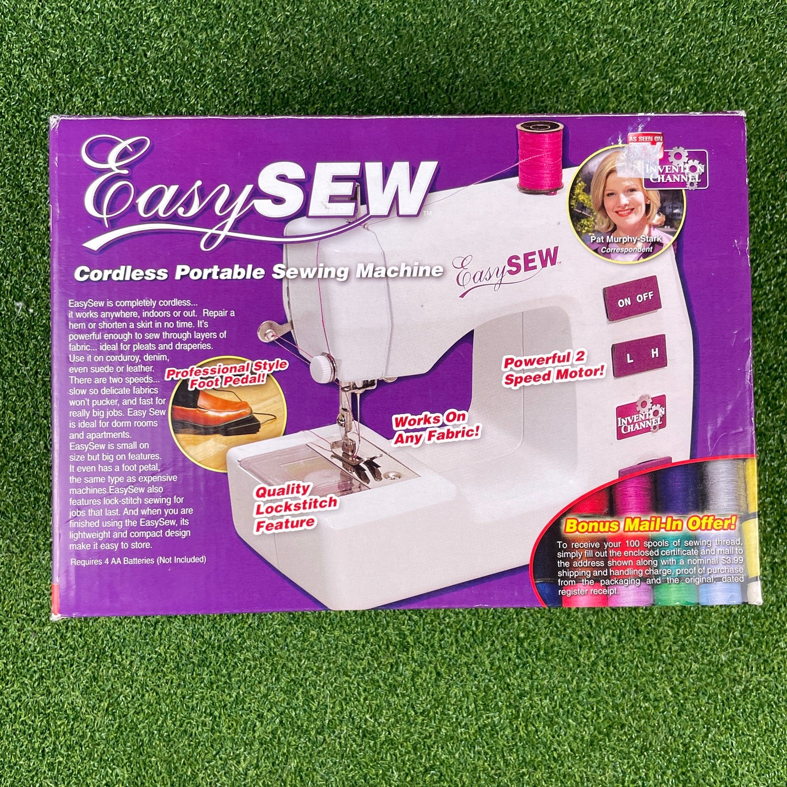 EasySEW Cordless Portable Sewing Machine New Open Box