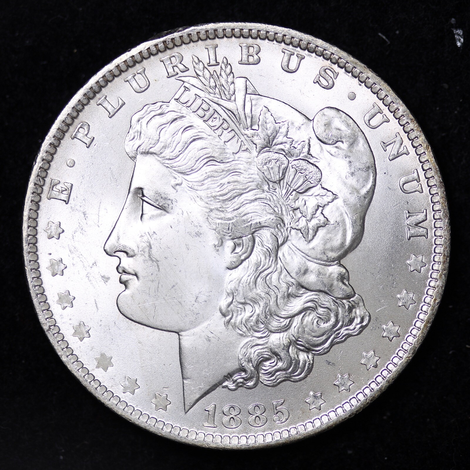 1885-O Silver Morgan Dollar GEM BU B024