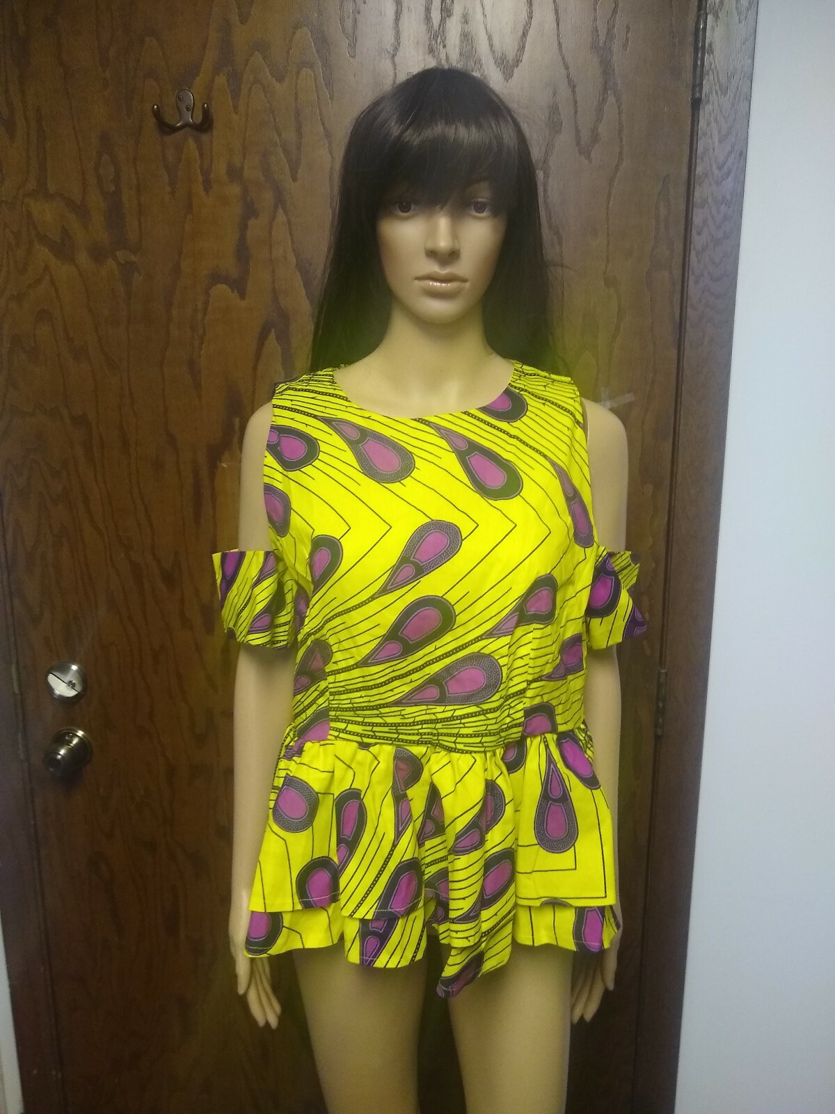 African Wax Print Top