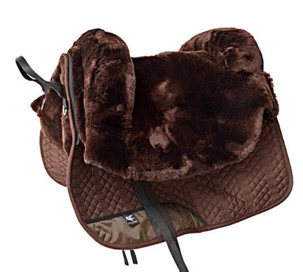 BAREBACK PAD - REAL SHEEPSKIN - WESTERN STYLE - Large