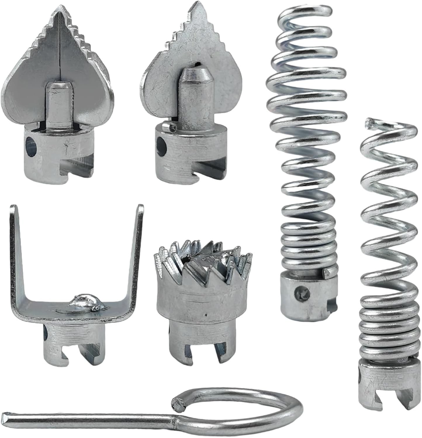 7Pcs Drain Cleaner Combination Cutter Head Set, 16mm Drain Dredging Combinati...