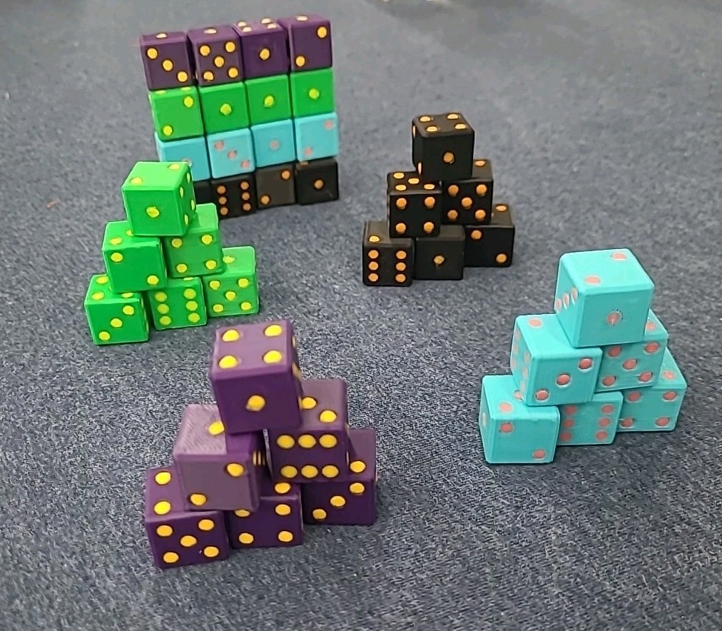 10 Custom d6 Dice - Any Color Combination! - Bulk Discounts!