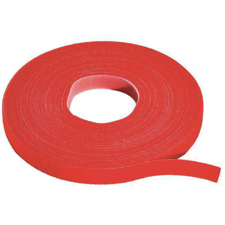 Rip-Tie W-75-Prl-Rd Cable Tie Roll, 75 Ft L, Red, Nylon, Polyethylene, 50 Lb
