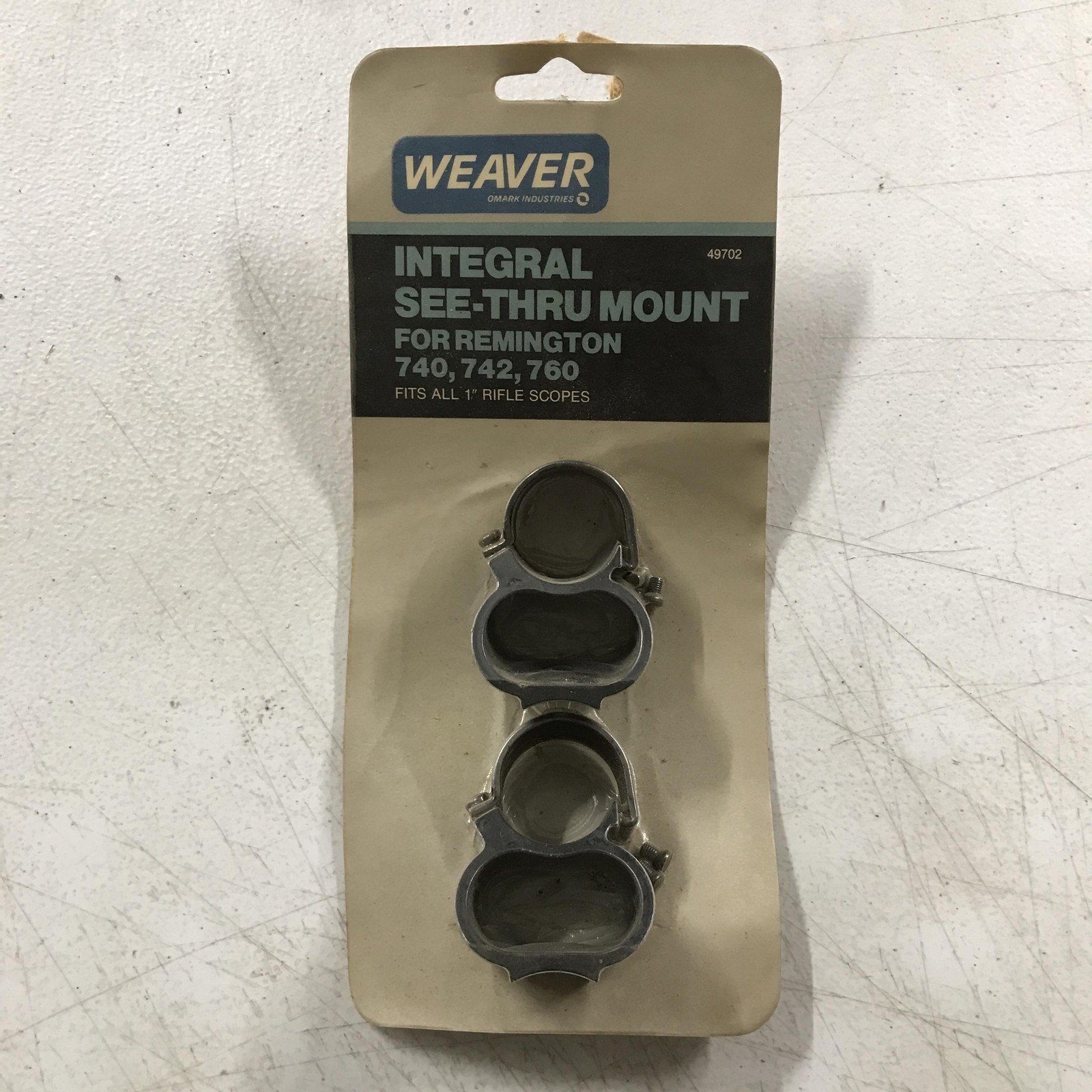 Vintage Weaver See-Thru Rifle Scope Mount Remington 740 742 760 49702 USA Steel