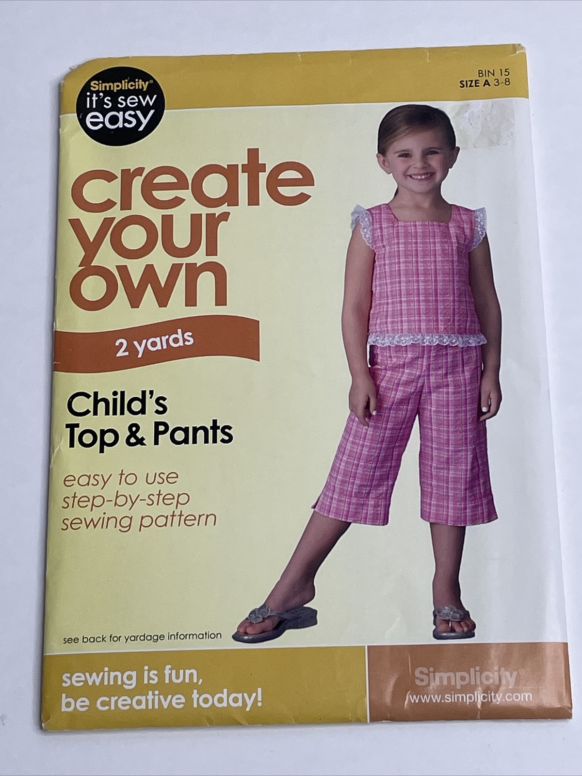 Simplicity Childs Top & Pants Size 3 - 8 Uncut Sewing Pattern 9032681