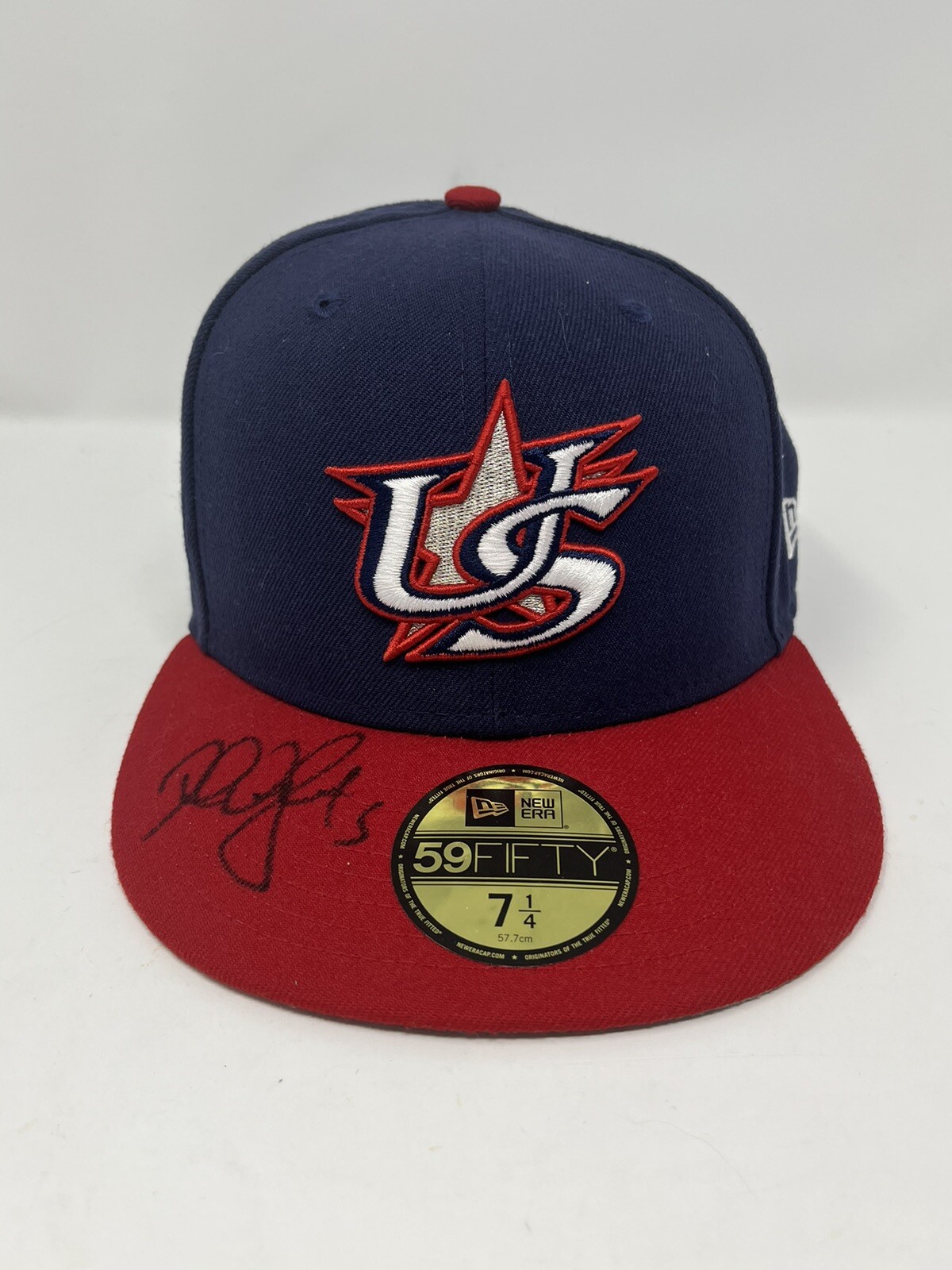 David Wright Autographed Signed NY Mets World Baseball Classic Hat JSA