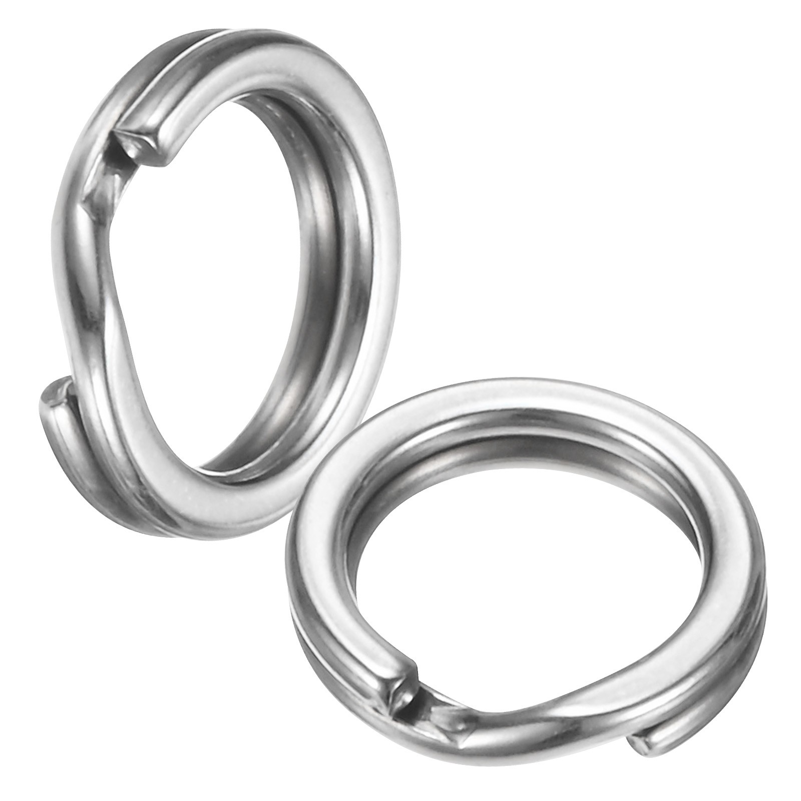 60pcs Split Rings Fishing Stainless Steel 7# 43kg Lure Ring for Sea Freshwater