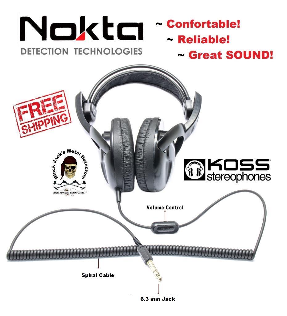 Nokta Makro Koss Headphones - 6.5mm Jack - Great Sound Quality -  PN. 17000213