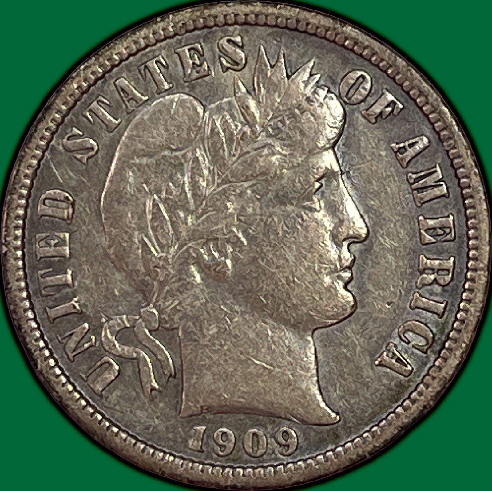 1909 Barber Dime Choice Extremely Fine XF+/AU Coin #43352
