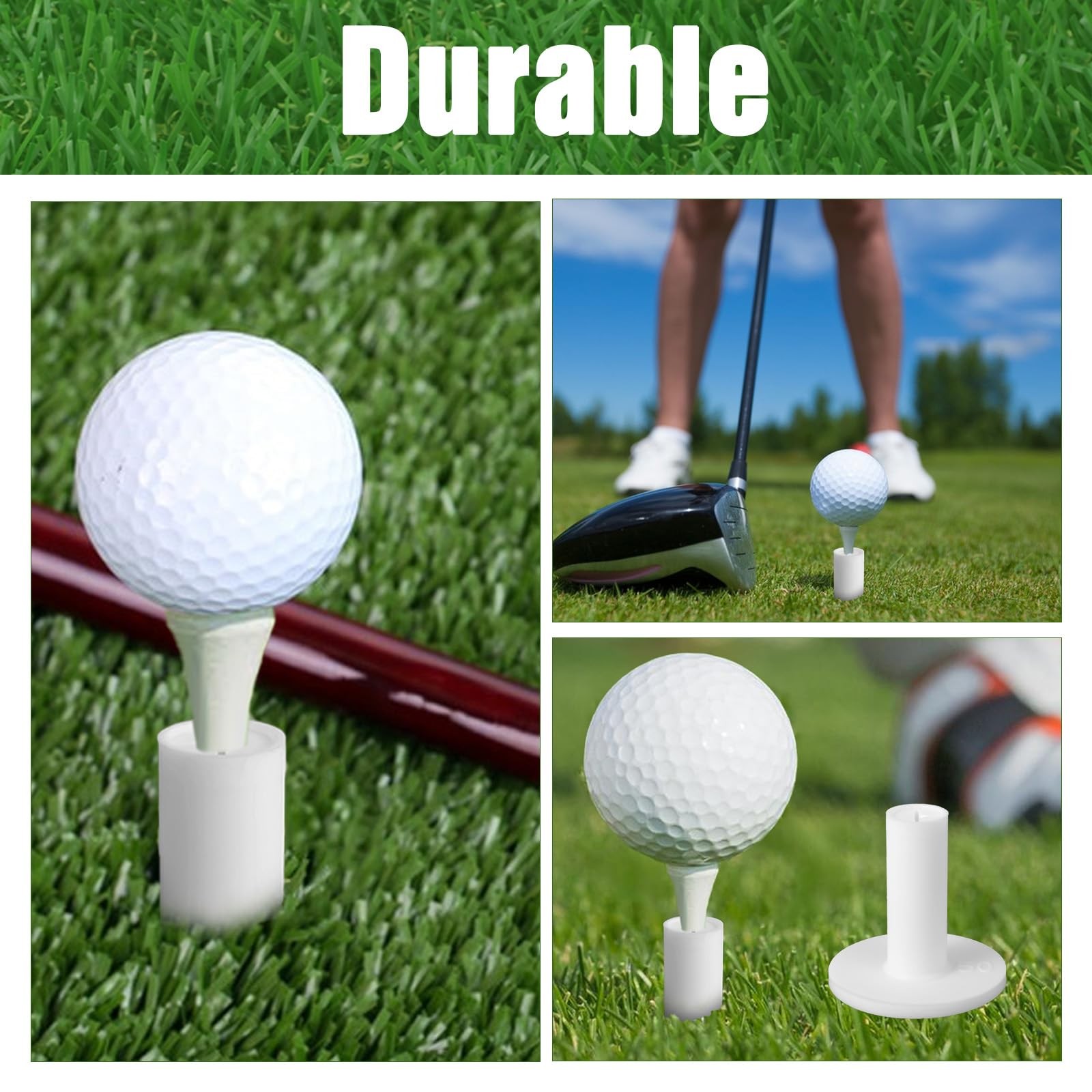 Rubber Tees for Golf Mats, 5 Pack Golf Mat Simulator Tees for Driving Range &...