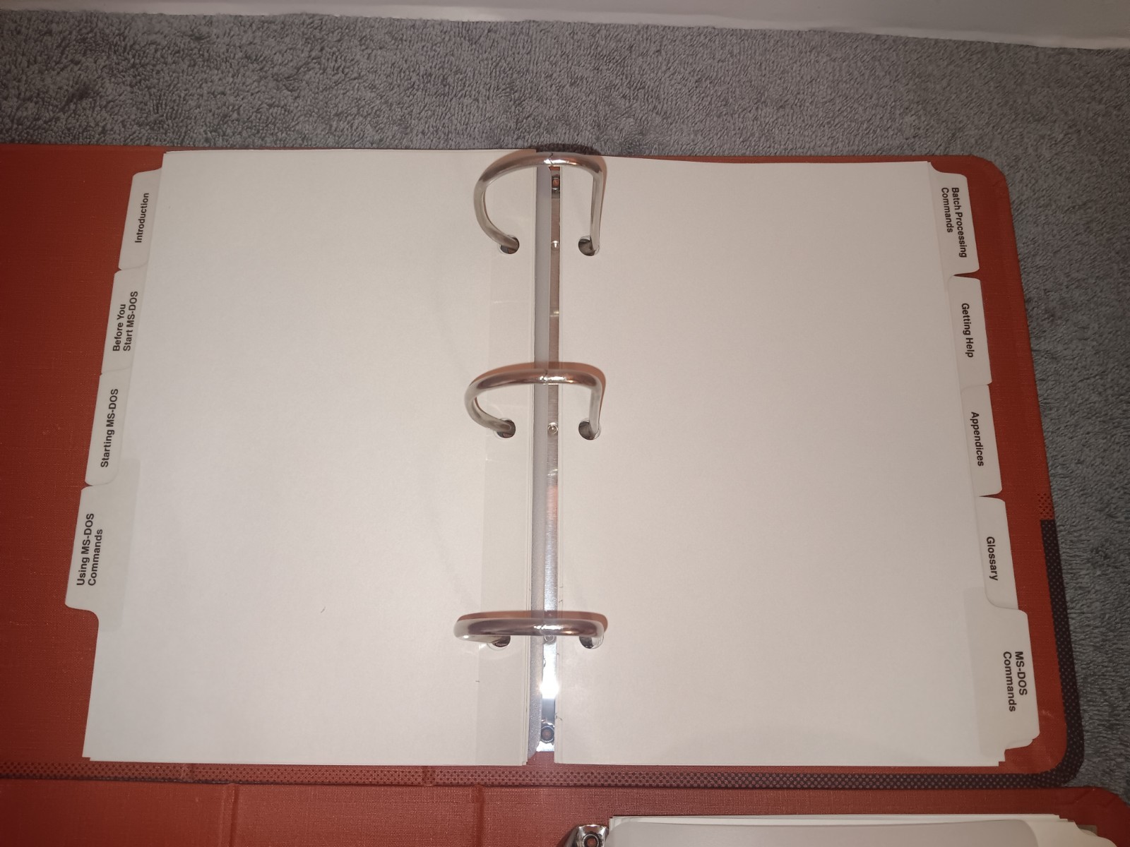 Vintage AT&T Personal Computer 6300 Binders Only 80s Retro Tech Basic DOS