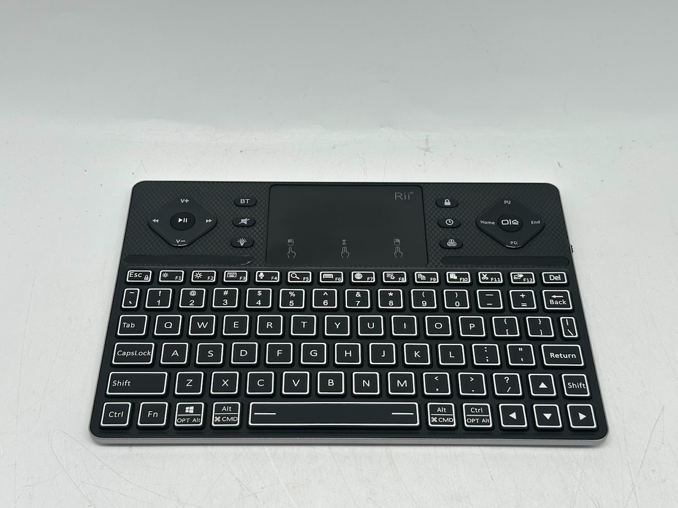 Riitek K18 Plus Wireless 3-LED Color Backlit Multimedia Keyboard