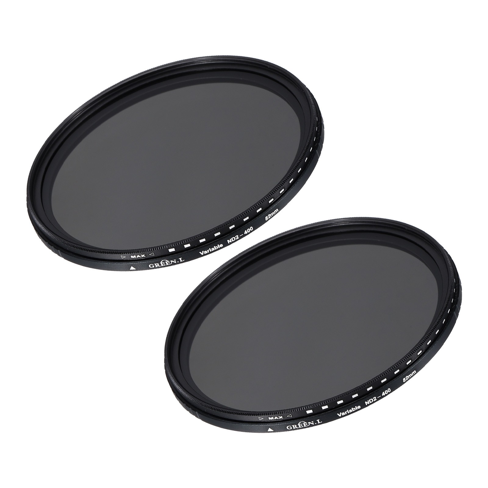 ND2-400 Lens Filter Variable Neutral Density Lens Filter 82mm 2 Pcs