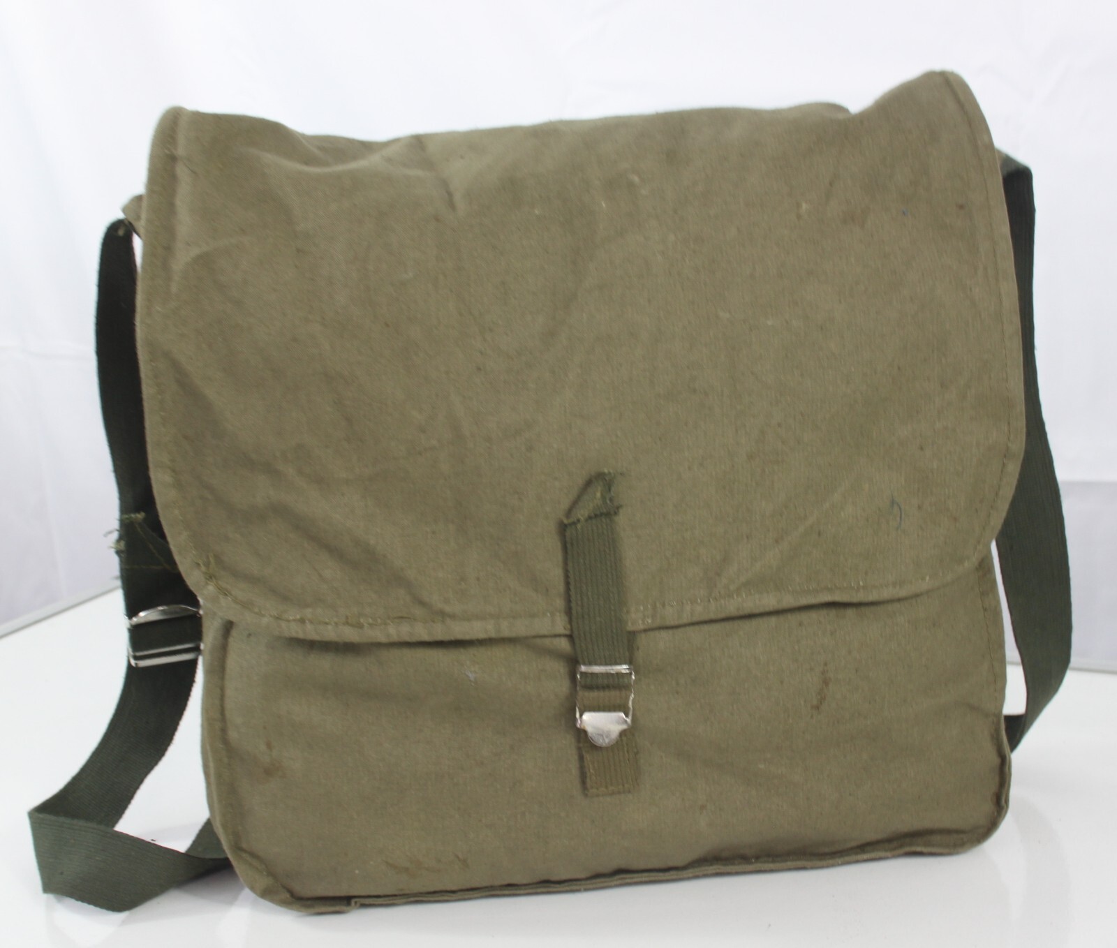 Genuine Surplus Bulgarian 1972 Side Bag Vintage Lightweight Canvas (3353 G1