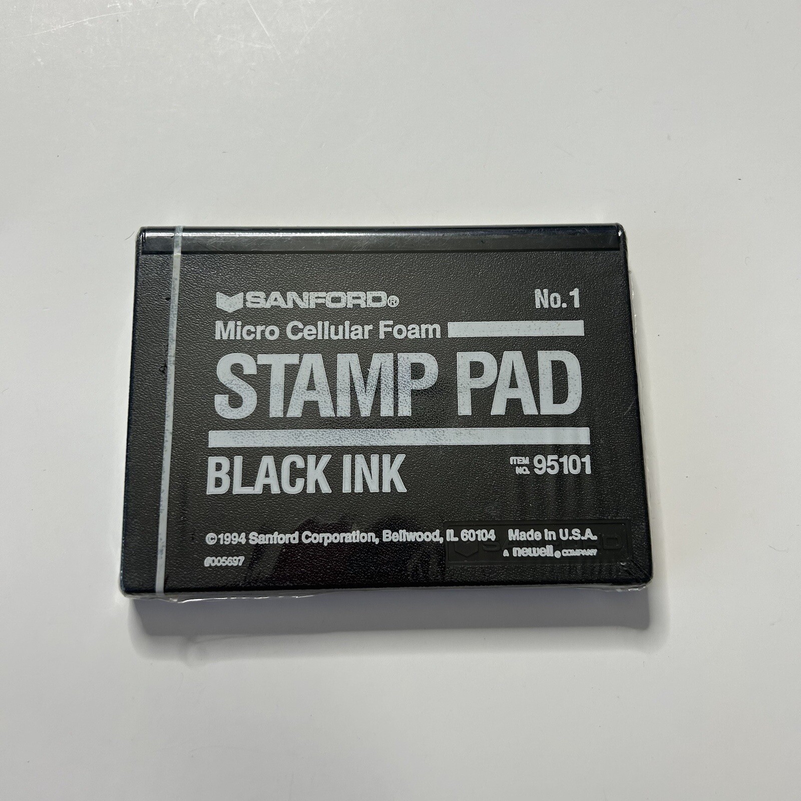 Sanford Micro Cellular Foam No 1 Black Ink Stamp Pad 95101