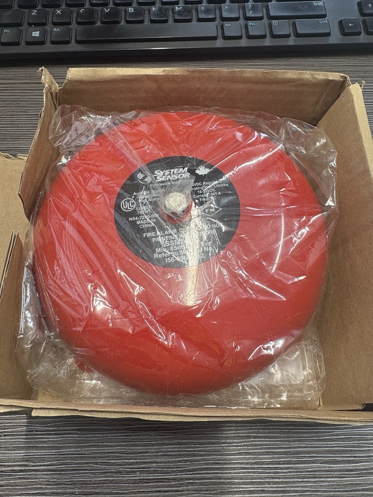 System Sensor SSM24-6A 24 VDC 6" FIRE Alarm Bell Red Polarized 85dba NEW