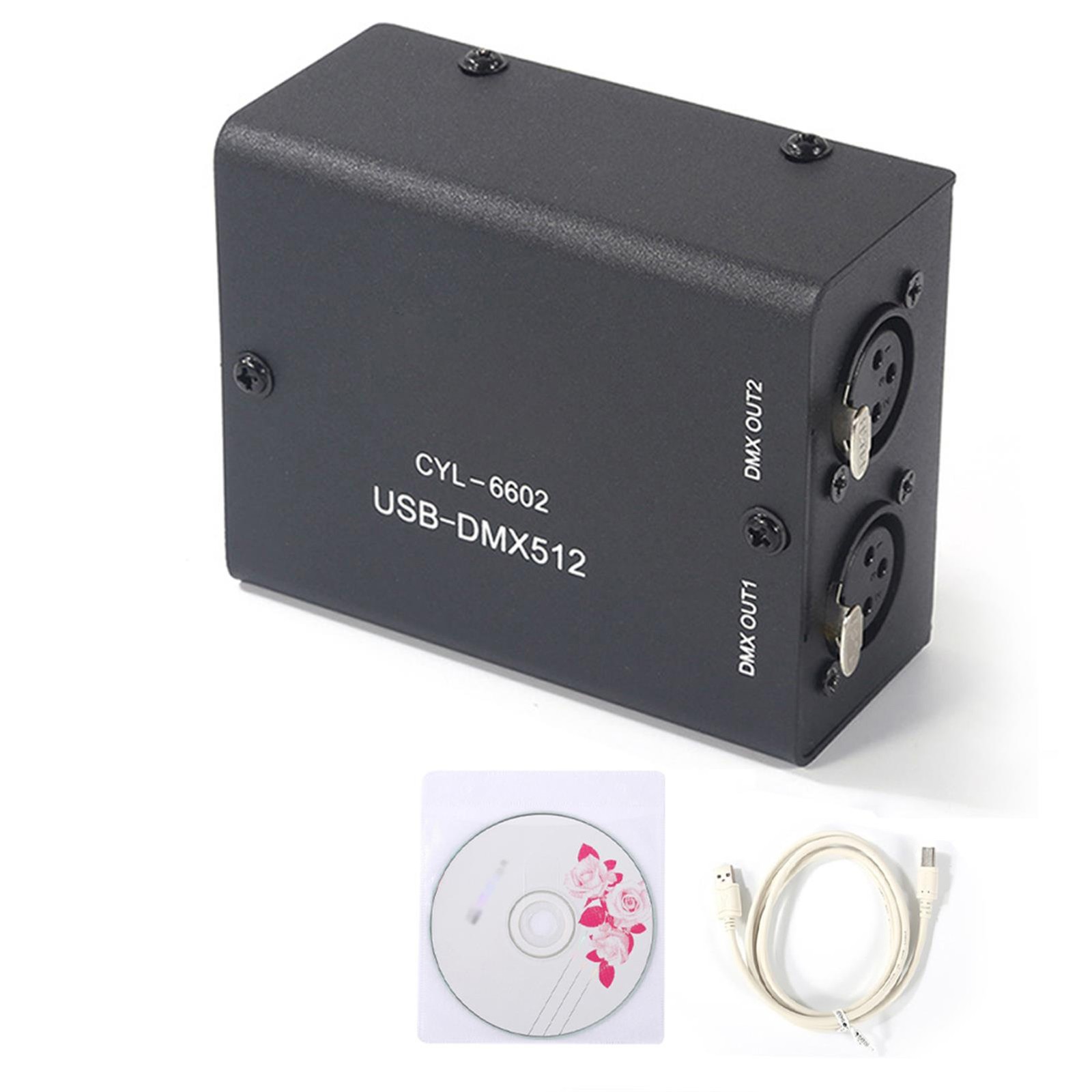 USB To DMX512 LED Light Controller Stage Lighting Decoder Module V1
