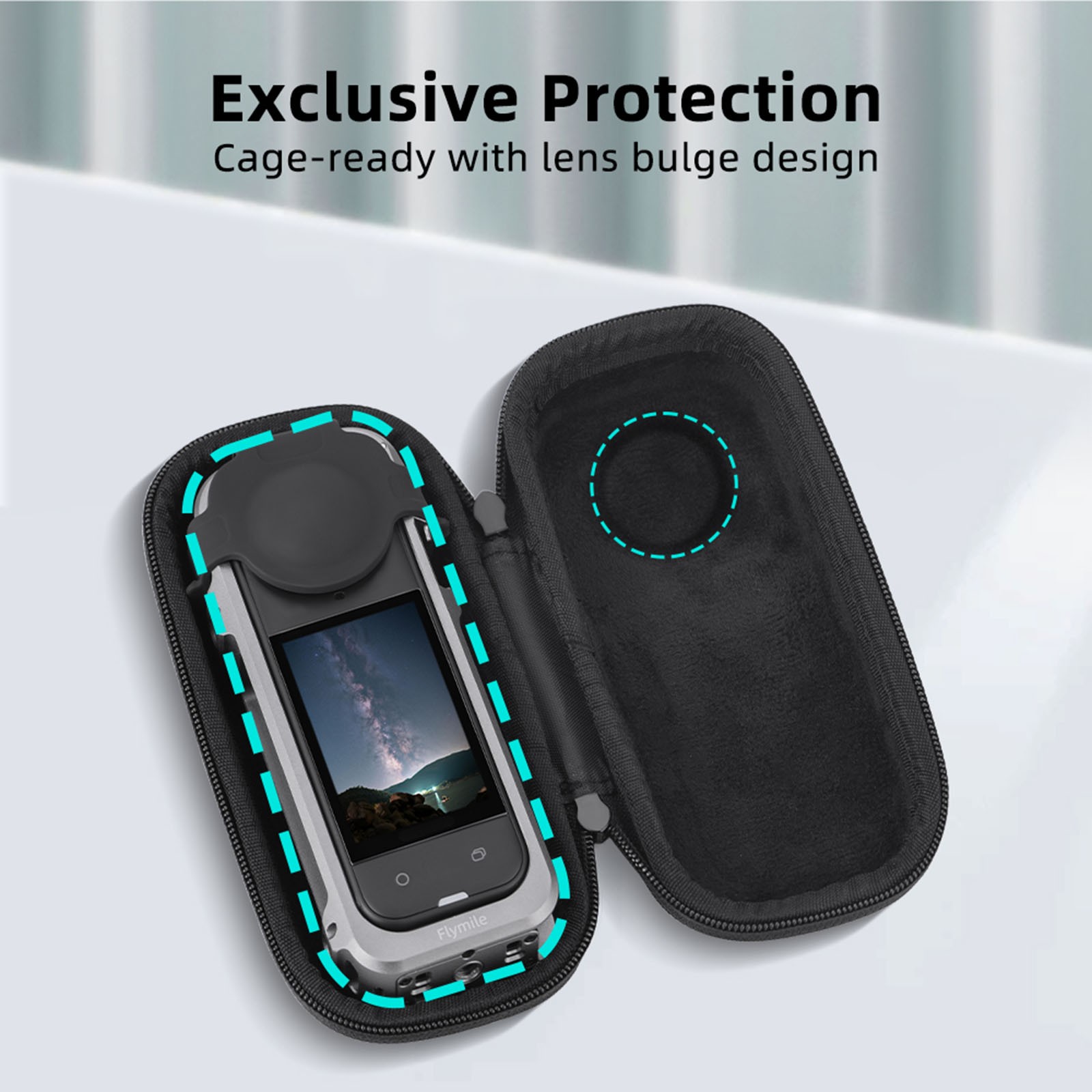 Panoramic Camera Rabbit Cage Storage Bag for Insta360 X5