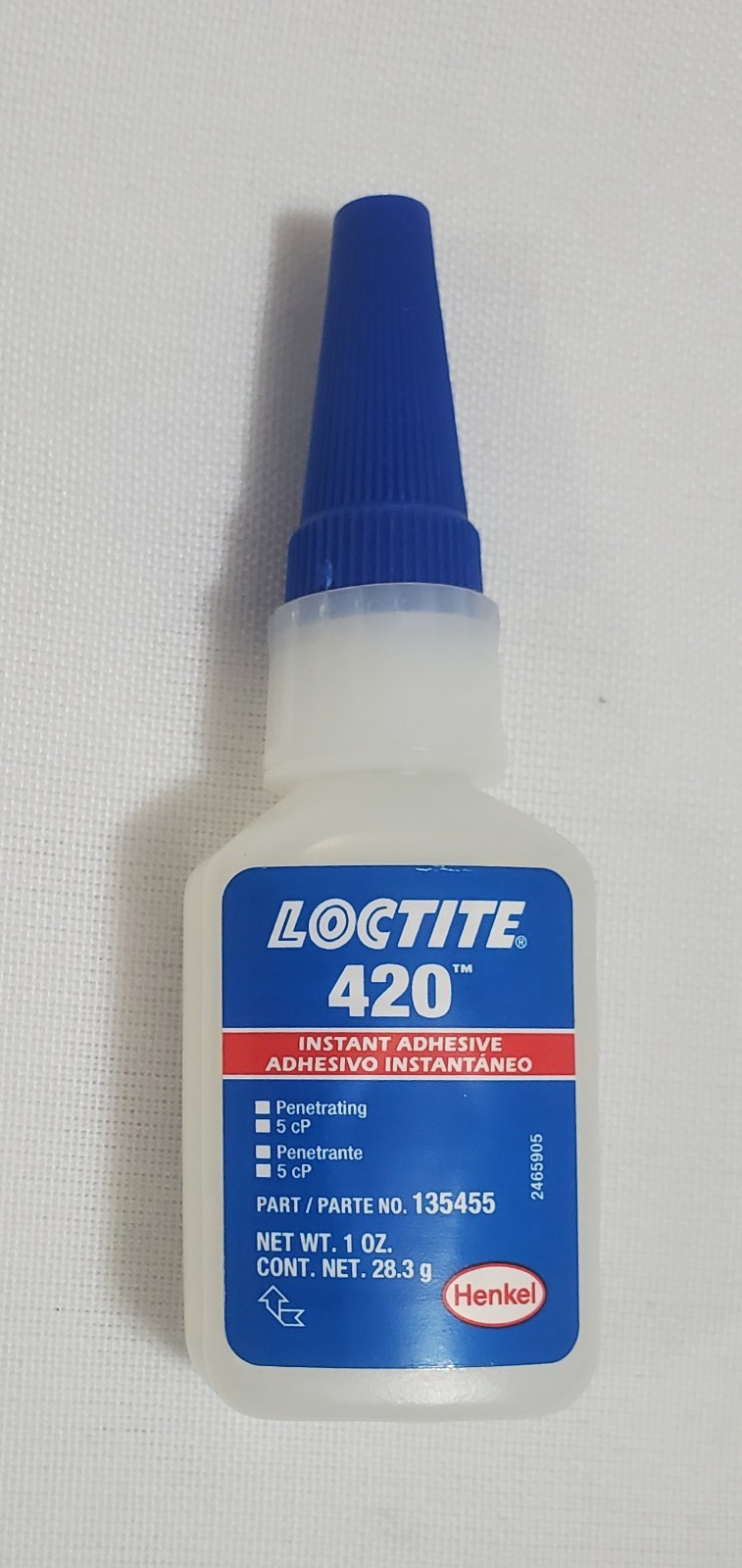 Loctite 420 Instant Adhesive Super Glue 135455 10oz Exp 12/25