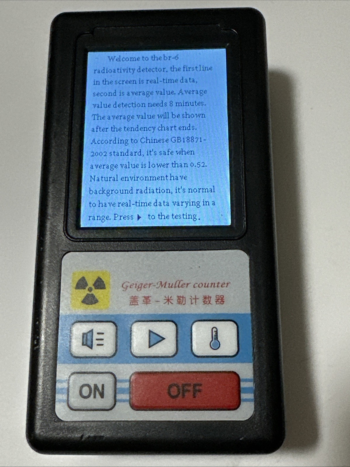 Handheld Geiger Counter Nuclear Radiation Detector,Personal Dosimeter Beta Gamma