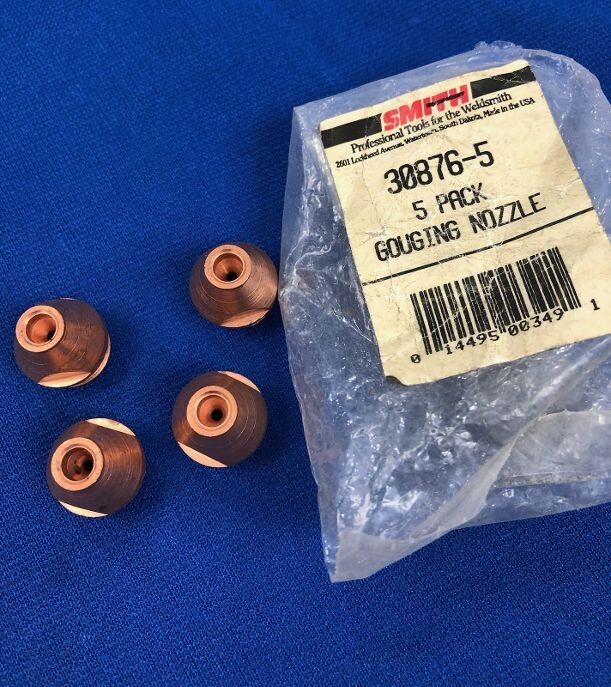 (4) Smith  Plasma Surface Gouging Tips 30876-5 Nozzle OEM Copper