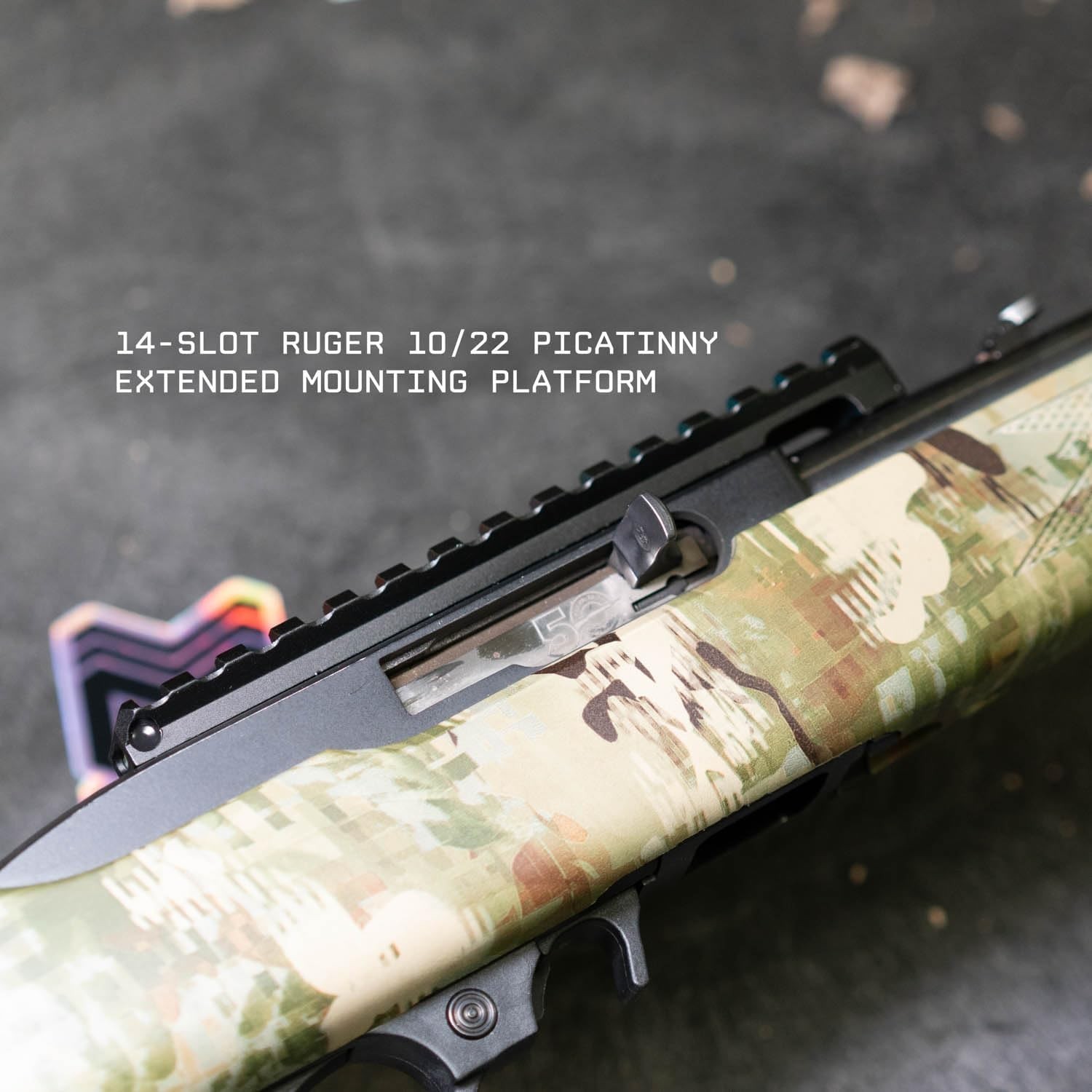 ruger 10/22 extended length picatinny rail mount