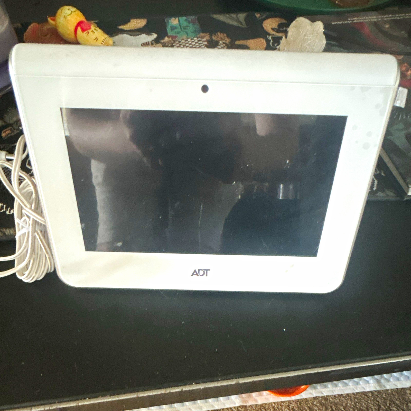 ADT ADT7 Touchscreen Alarm/Security Control Panel Keypad White w/ Power Cord