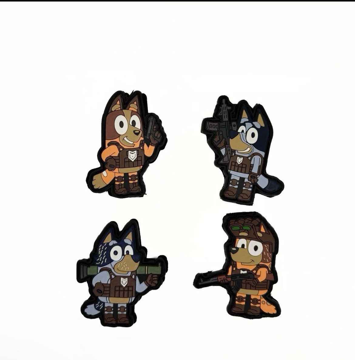 Morale Tactical Patch PVC Hook/Loop pack of 4