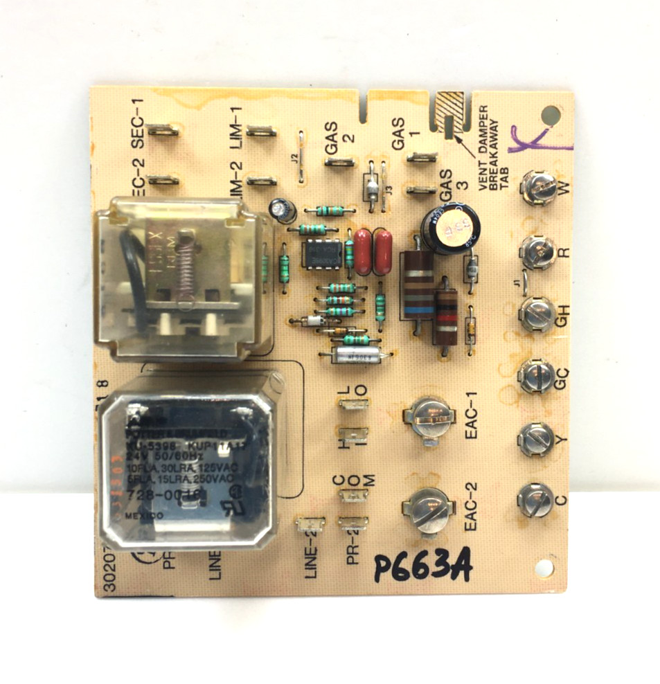Carrier Bryant Payne 302075-354 Furnace Control Circuit Board used #P663A